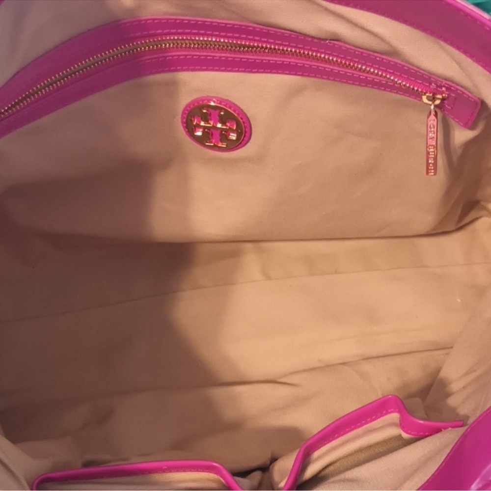 Tory Burch Pink Geometric Tote - Picture 7 of 10